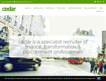 Tablet Screenshot of cedarrecruitment.com